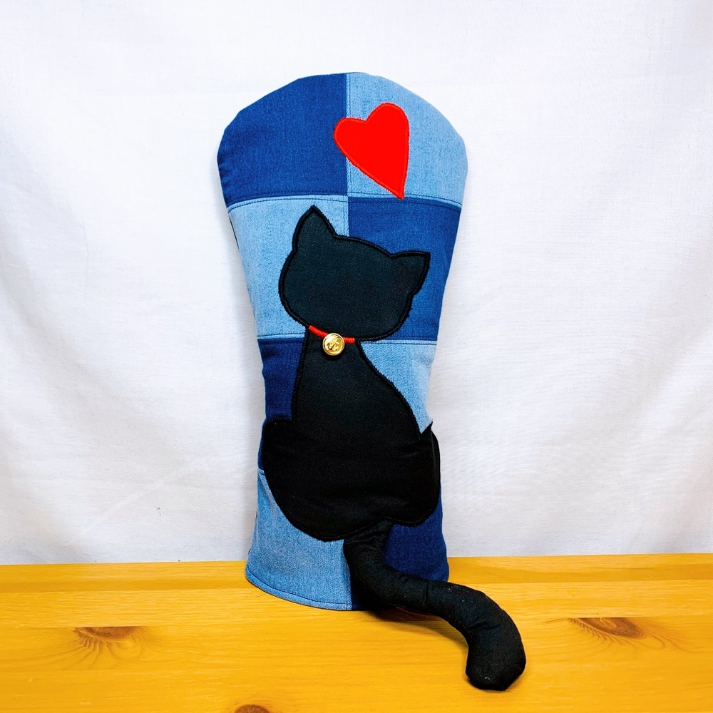 Golf Driver Head Cover Cat Lovers Fits up to 460 cc Handmade By Shizu